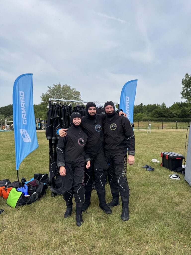 With two of our guests in the Camaro drysuits